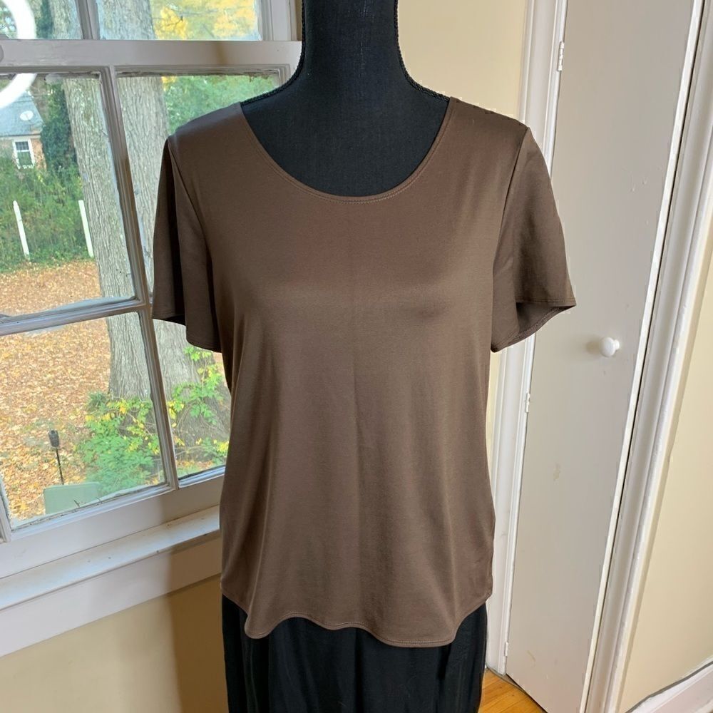 Elementz basic Jersey knit everyday T drab green size large